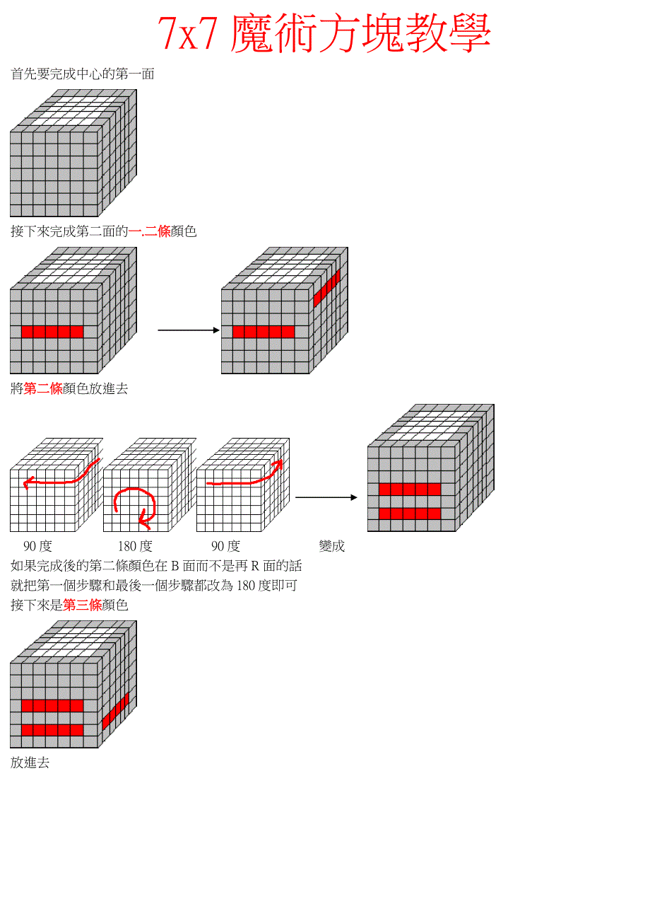 七阶魔方图文并茂教程