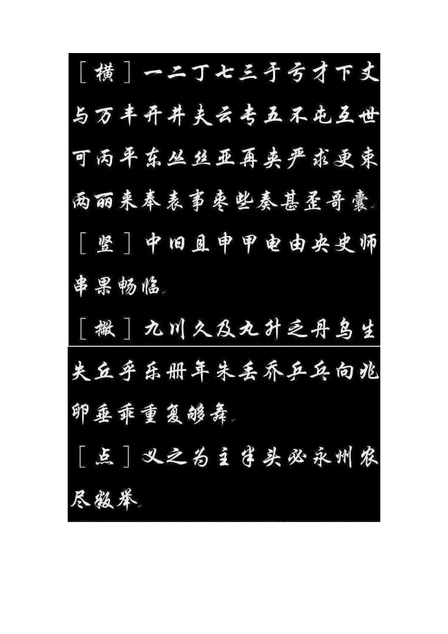 常用2500字行楷習字帖 鋼筆毛筆字貼模板欣賞 楷書行書草書字典_第1頁