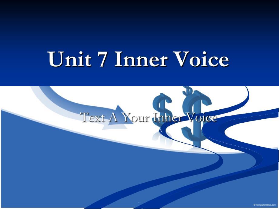 Unit-7-Inner-Voiceppt演示文档