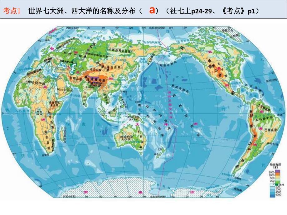 考點13知道七大洲四大洋的名稱及分佈情況世界人口人種語言宗教