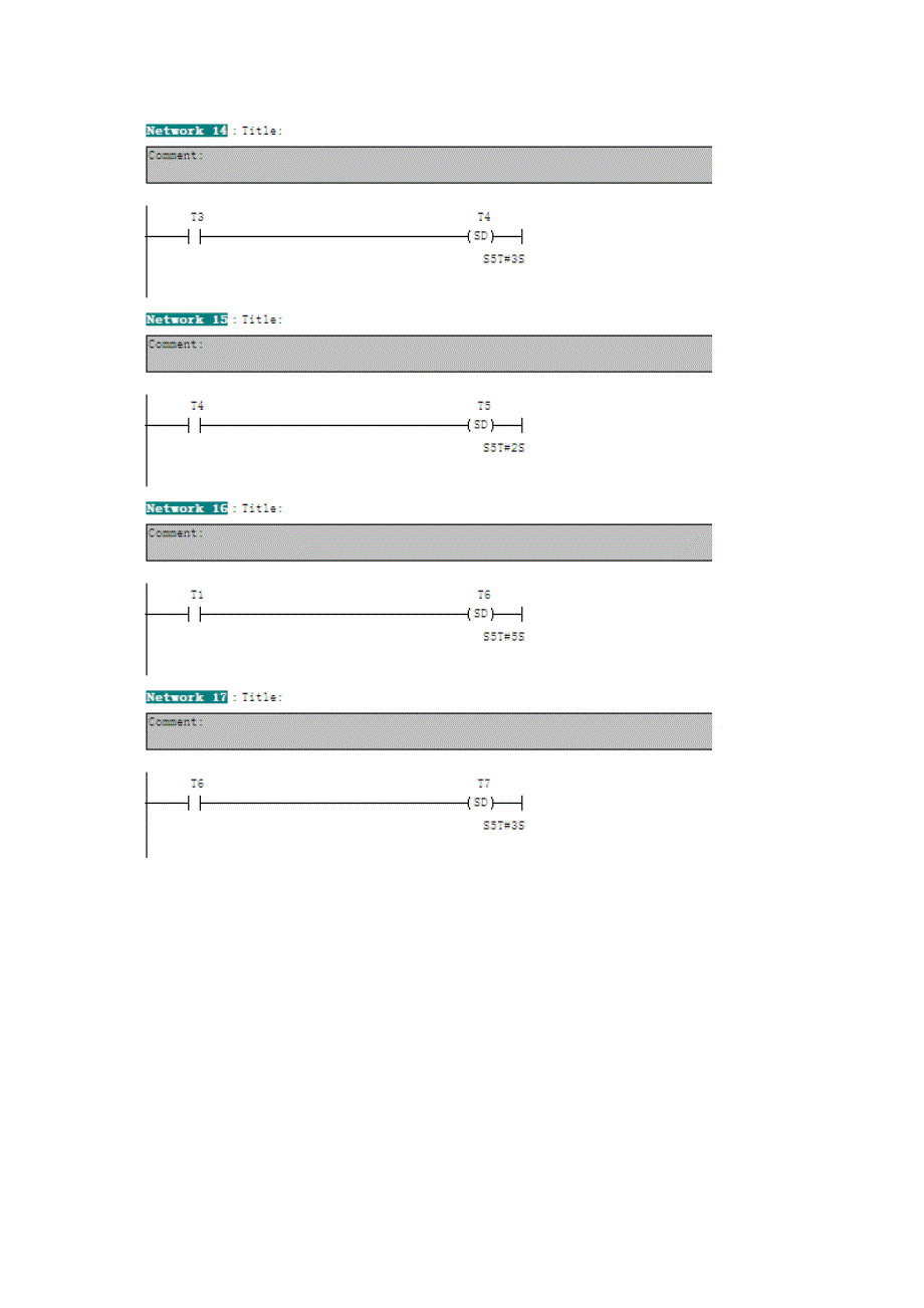 西門子plc交通控制梯形圖