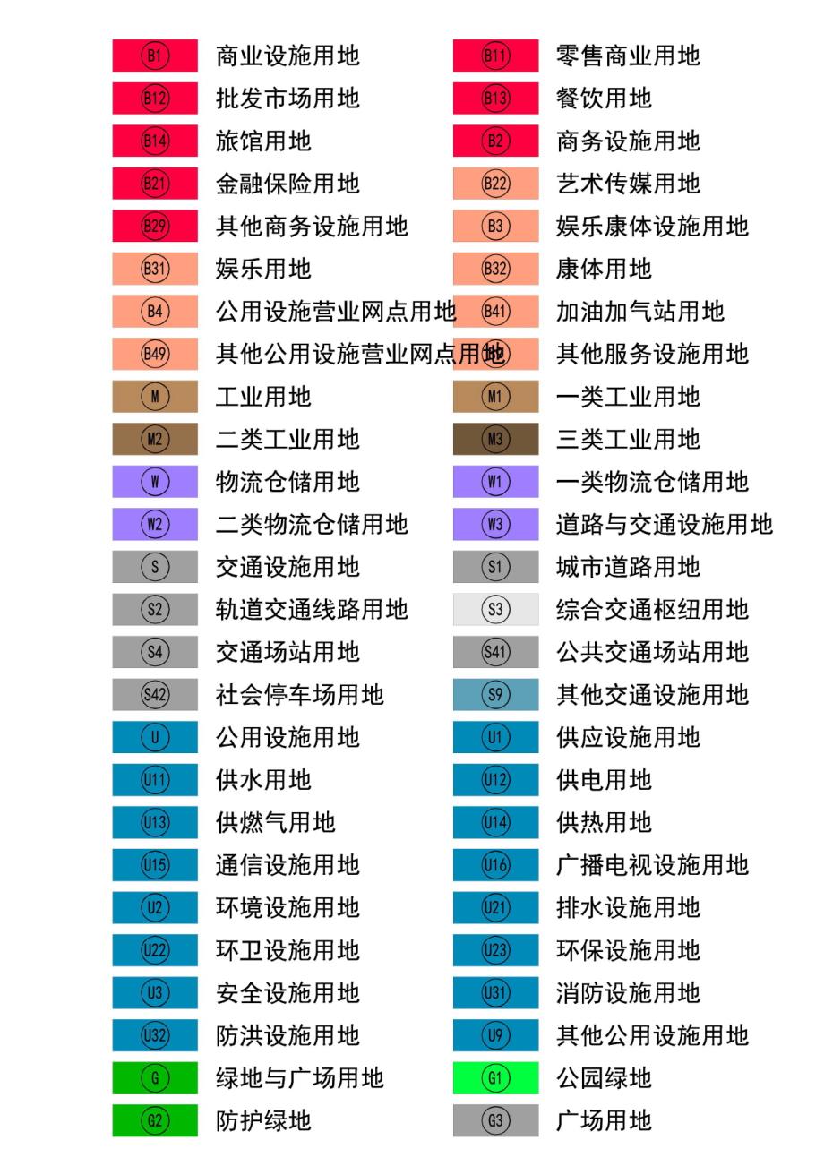 土地规划图标颜色图片